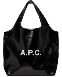 schwarze Shopper Tasche aus Leder von A.P.C.