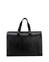 schwarze Shopper Tasche aus Leder von Aesther Ekme