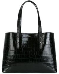 schwarze Shopper Tasche aus Leder von Aspinal of London