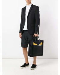 schwarze Shopper Tasche aus Leder von Fendi