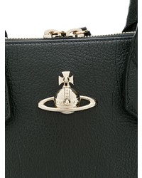 schwarze Shopper Tasche aus Leder von Vivienne Westwood