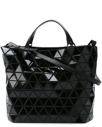 schwarze Shopper Tasche aus Leder von Bao Bao Issey Miyake