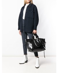 schwarze Shopper Tasche aus Leder von Isabel Marant