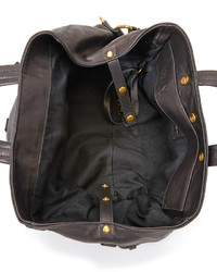 schwarze Shopper Tasche aus Leder von Jerome Dreyfuss