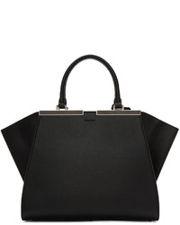 schwarze Shopper Tasche aus Leder von Fendi