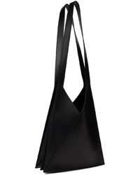 schwarze Shopper Tasche aus Leder von MM6 MAISON MARGIELA