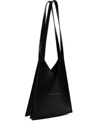 schwarze Shopper Tasche aus Leder von MM6 MAISON MARGIELA