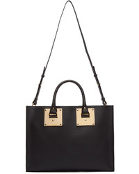 schwarze Shopper Tasche aus Leder von Sophie Hulme