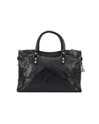 schwarze Shopper Tasche aus Leder von Balenciaga