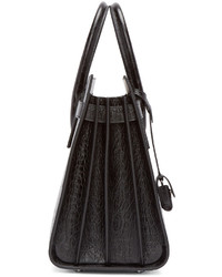 schwarze Shopper Tasche aus Leder von Saint Laurent