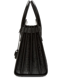 schwarze Shopper Tasche aus Leder von Saint Laurent