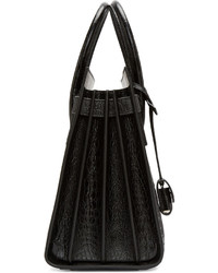 schwarze Shopper Tasche aus Leder von Saint Laurent