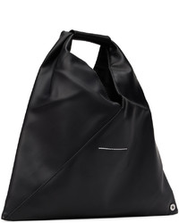 schwarze Shopper Tasche aus Leder von MM6 MAISON MARGIELA