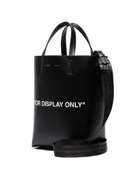 schwarze Shopper Tasche aus Leder von Off-White