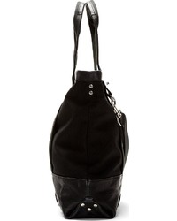 schwarze Shopper Tasche aus Leder von Maison Martin Margiela