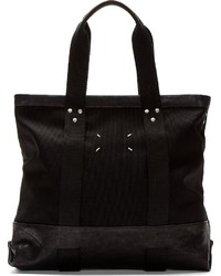 schwarze Shopper Tasche aus Leder von Maison Martin Margiela