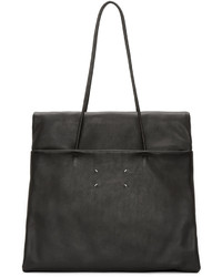 schwarze Shopper Tasche aus Leder von Maison Margiela