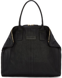 schwarze Shopper Tasche aus Leder von Alexander McQueen