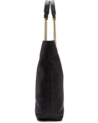 schwarze Shopper Tasche aus Leder von Lanvin