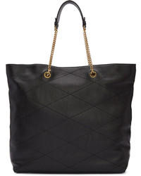 schwarze Shopper Tasche aus Leder von Lanvin