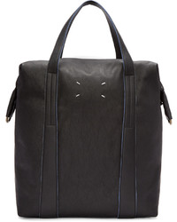 schwarze Shopper Tasche aus Leder von Maison Margiela