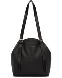 schwarze Shopper Tasche aus Leder von MM6 MAISON MARGIELA