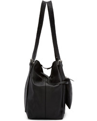 schwarze Shopper Tasche aus Leder von MM6 MAISON MARGIELA