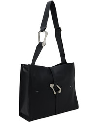 schwarze Shopper Tasche aus Leder von Heliot Emil