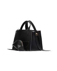 schwarze Shopper Tasche aus Leder von Danse Lente