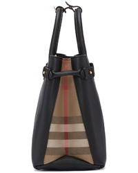 schwarze Shopper Tasche aus Leder von Burberry