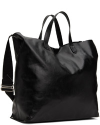 schwarze Shopper Tasche aus Leder von Jil Sander