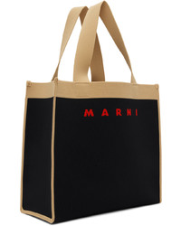 schwarze Shopper Tasche aus Leder von Marni