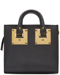 schwarze Shopper Tasche aus Leder von Sophie Hulme