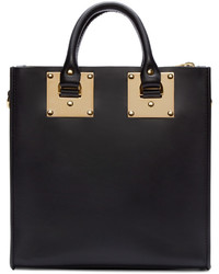 schwarze Shopper Tasche aus Leder von Sophie Hulme