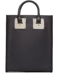 schwarze Shopper Tasche aus Leder von Sophie Hulme