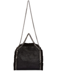 schwarze Shopper Tasche aus Leder von Stella McCartney