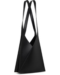 schwarze Shopper Tasche aus Leder von MM6 MAISON MARGIELA