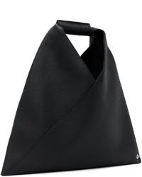 schwarze Shopper Tasche aus Leder von MM6 MAISON MARGIELA