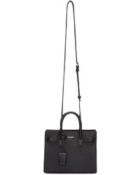 schwarze Shopper Tasche aus Leder von Saint Laurent