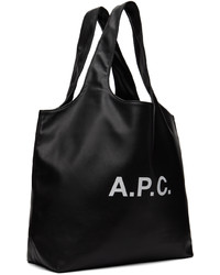 schwarze Shopper Tasche aus Leder von A.P.C.