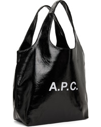 schwarze Shopper Tasche aus Leder von A.P.C.