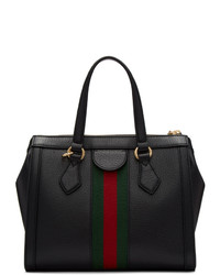 schwarze Shopper Tasche aus Leder von Gucci