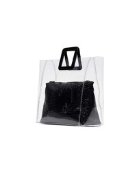 schwarze Shopper Tasche aus Leder von Staud