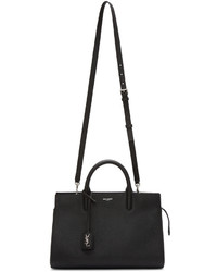 schwarze Shopper Tasche aus Leder von Saint Laurent