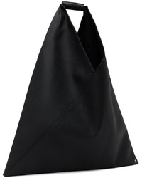 schwarze Shopper Tasche aus Leder von MM6 MAISON MARGIELA