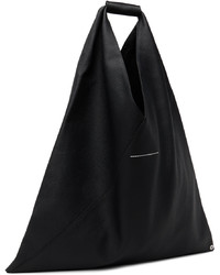 schwarze Shopper Tasche aus Leder von MM6 MAISON MARGIELA