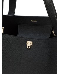 schwarze Shopper Tasche aus Leder von Valextra
