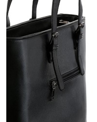 schwarze Shopper Tasche aus Leder von Bruno Banani