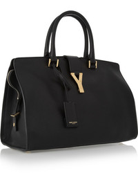 schwarze Shopper Tasche aus Leder von Saint Laurent