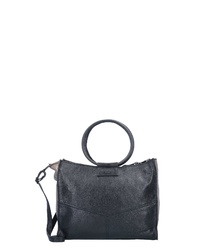 schwarze Shopper Tasche aus Leder von Caterina Lucchi